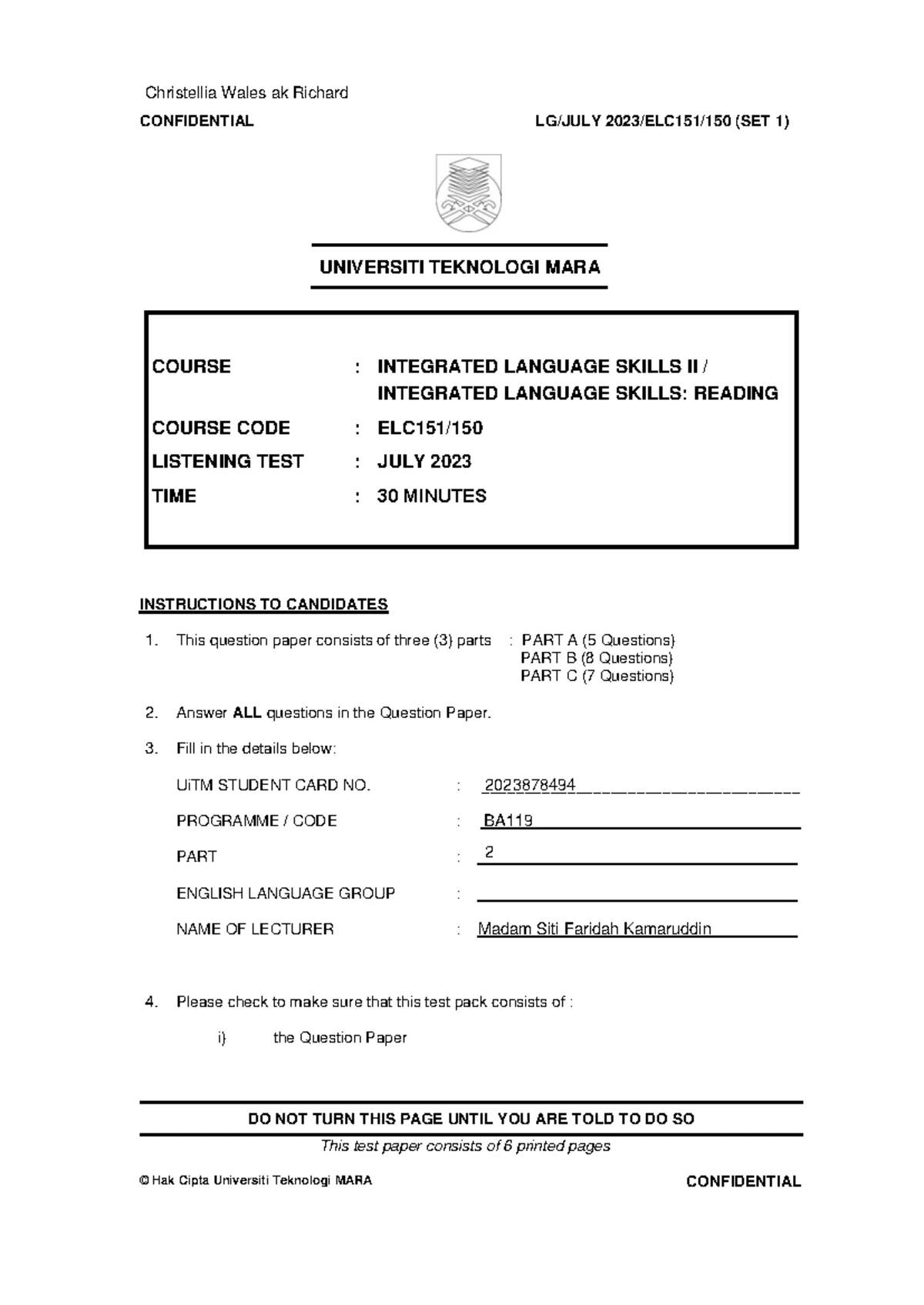 FIN 101: Fundamentals of Finance Final Exam - July 2023 - Studocu
