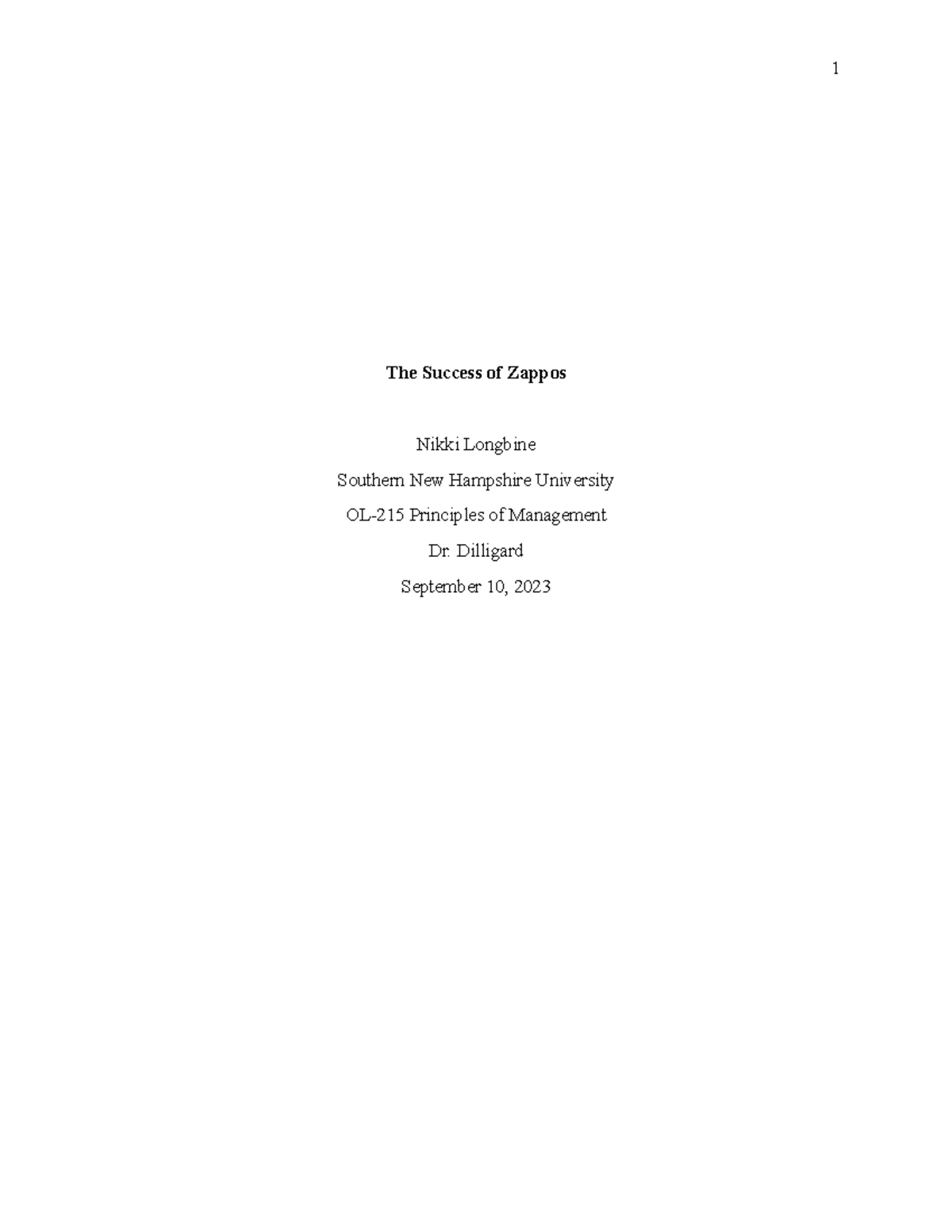 Zappos: A Case Study in Management Principles (MGT 101) - Studocu