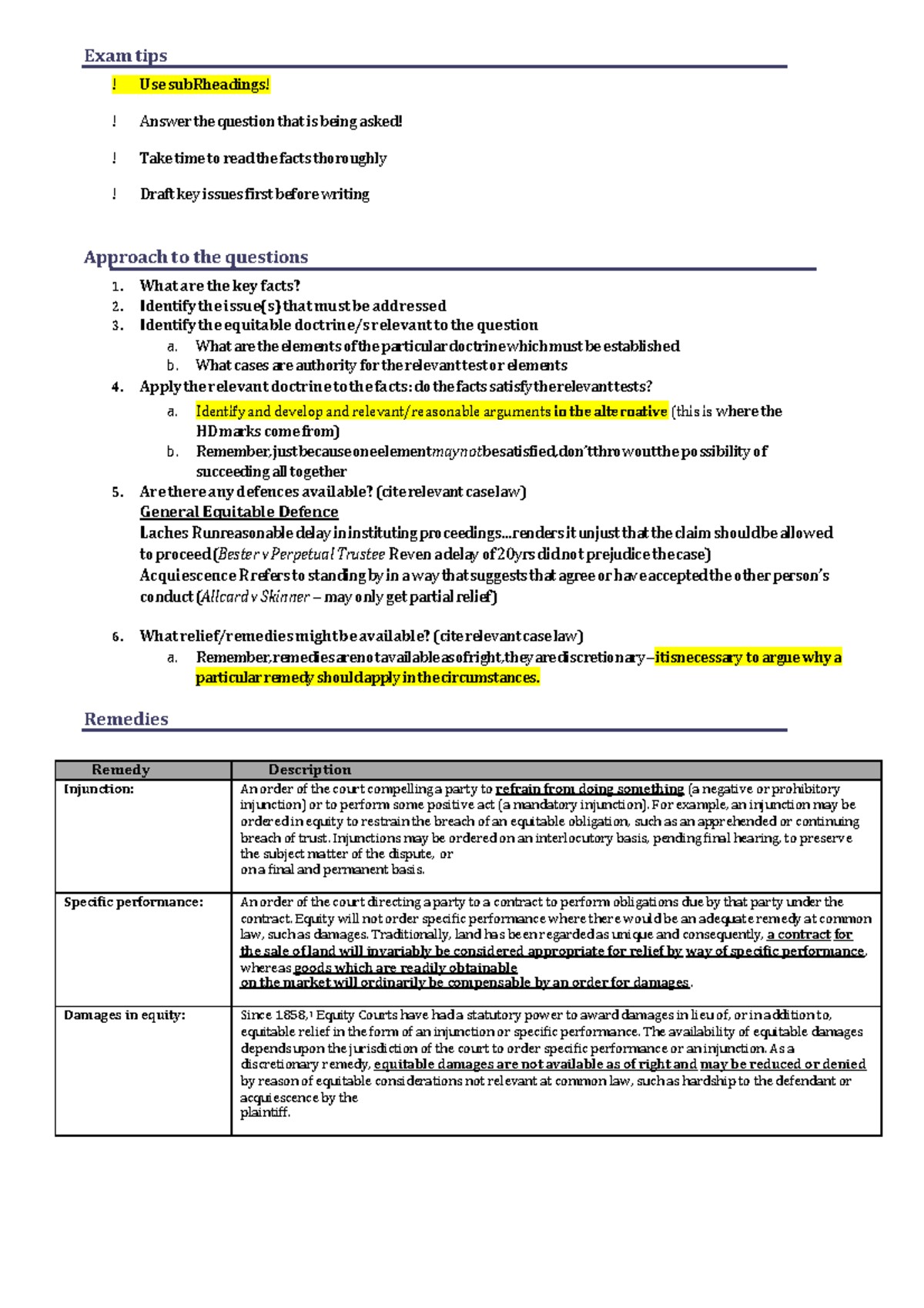 Equity and Charitable Trust Notes (Course Code: ECT-102) - Studocu