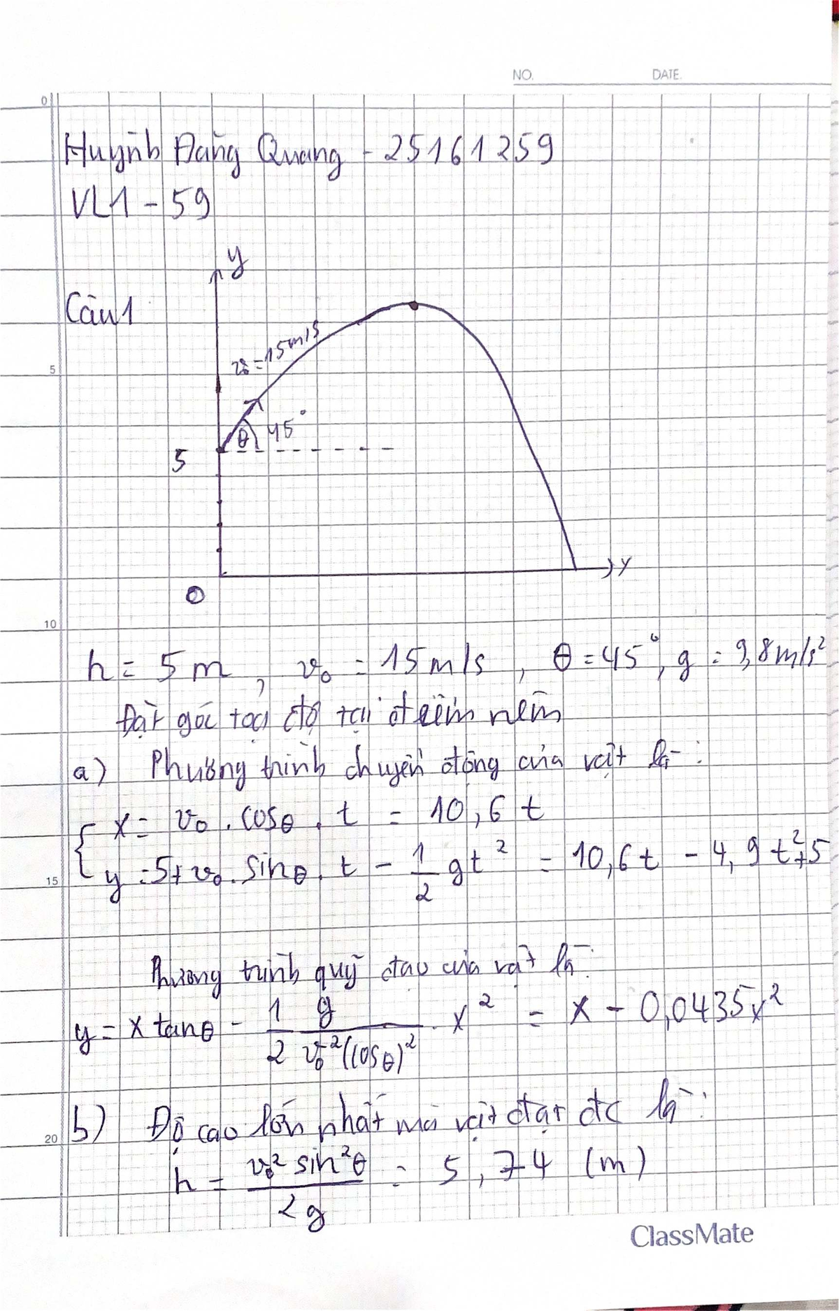 Physics VL1 59: Detailed Analysis of Motion and Forces - Studocu