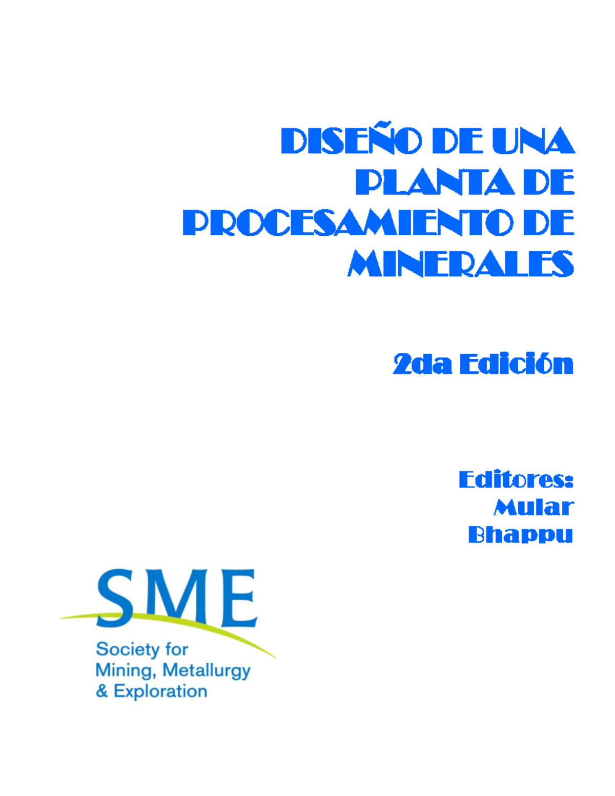 DISEÑO DE PLANTA DE PROCESAMIENTO DE MINERALES - MULAR & BHAPPU 2da Ed ...