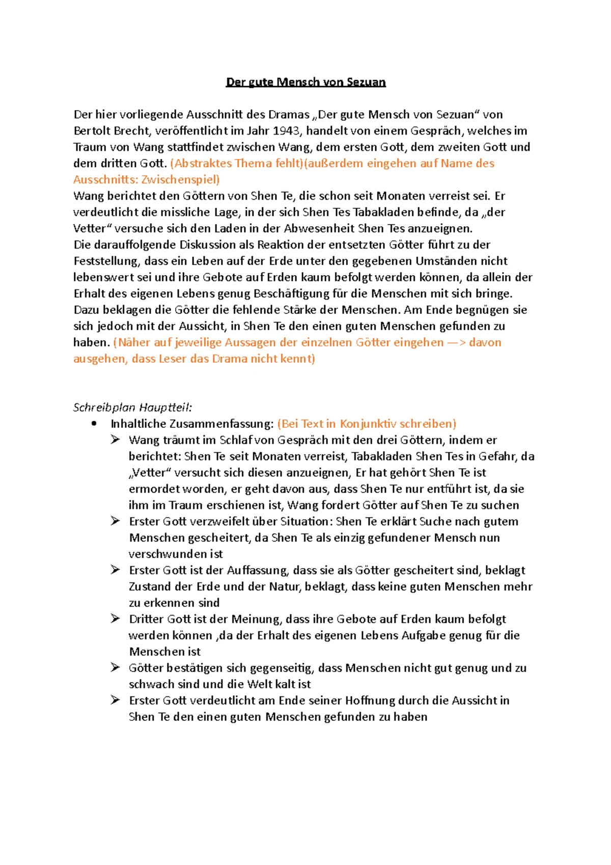 Der Gute Mensch Von Sezuan Analyse Szene 8 Der gute Mensch von Sezuan: Tragödie & Drama – Analyse und Figuren