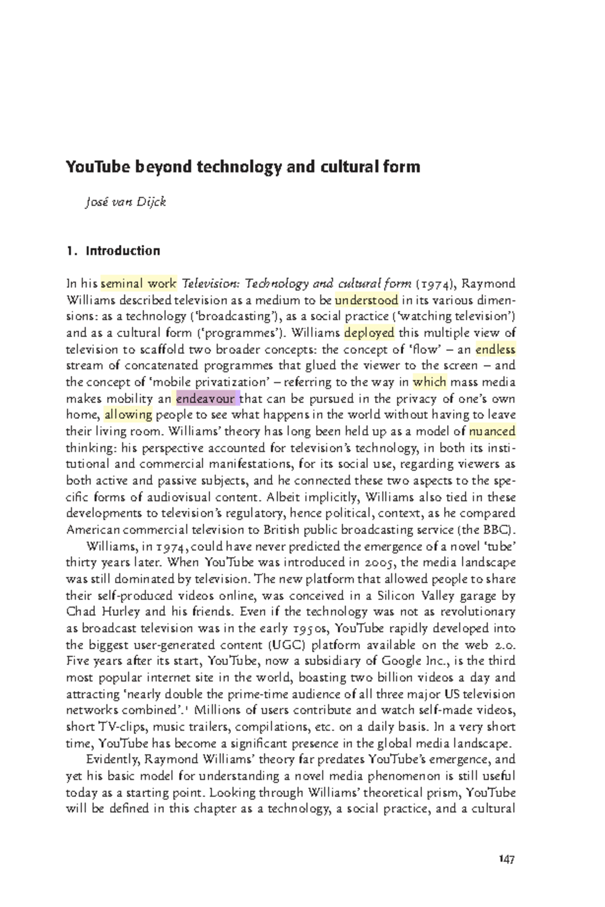 YouTube Beyond Technology and Cultural Form: A Critical Analysis ...