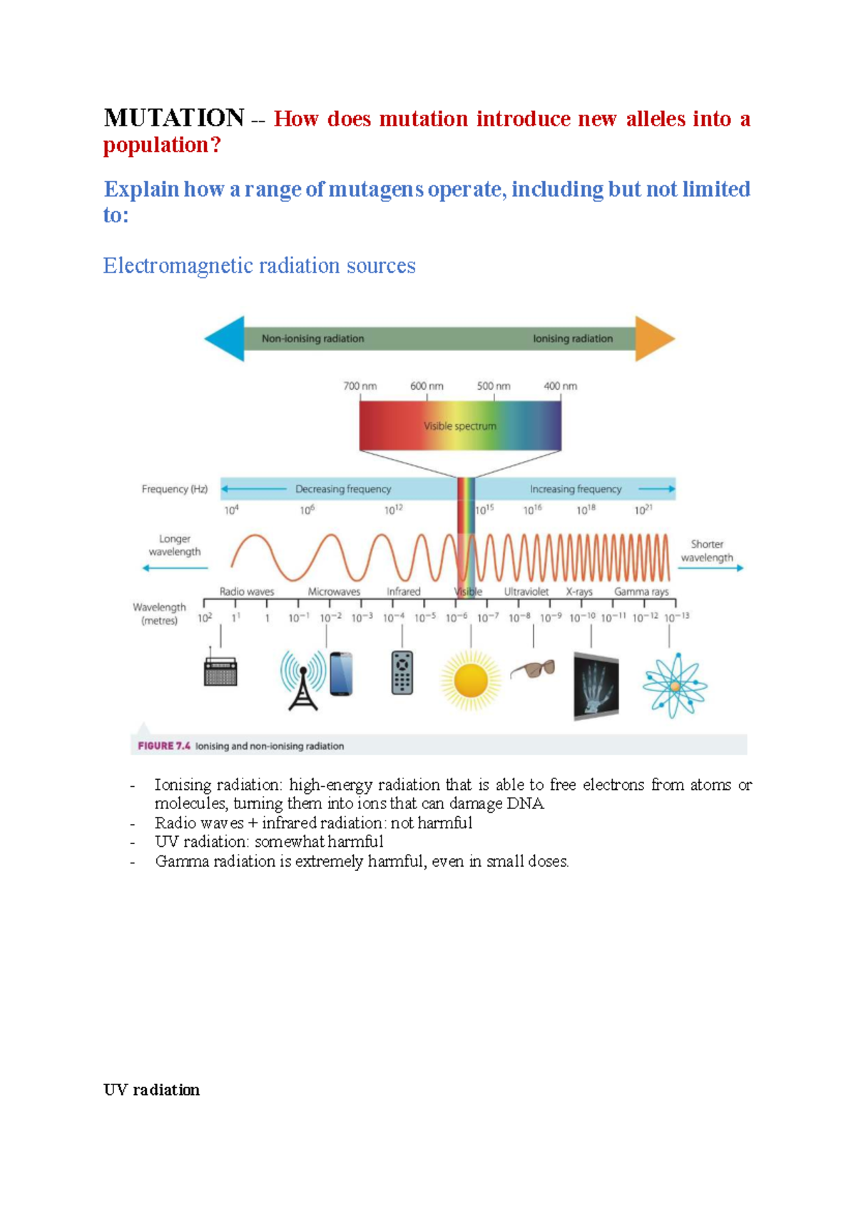 Bio Mod 6-8: The Role of Mutation in Genetic Variation and ...