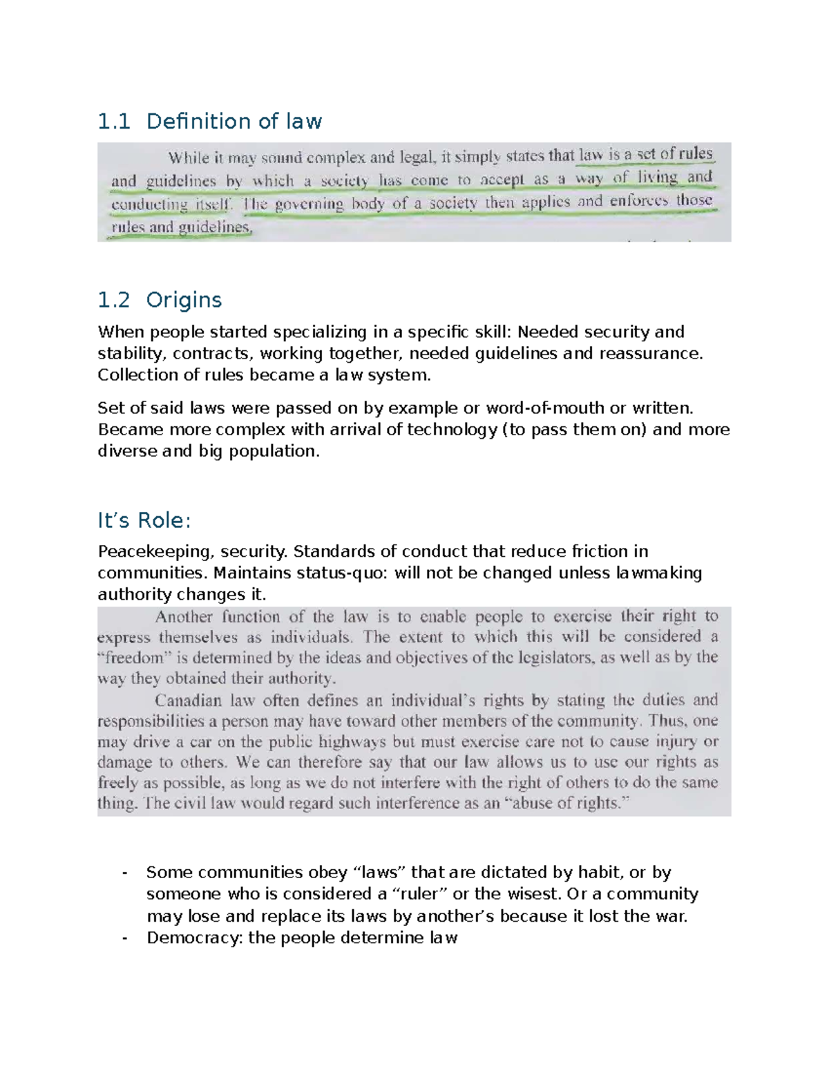 Chapter 1: Introduction to Law and Justice Concepts - Studocu