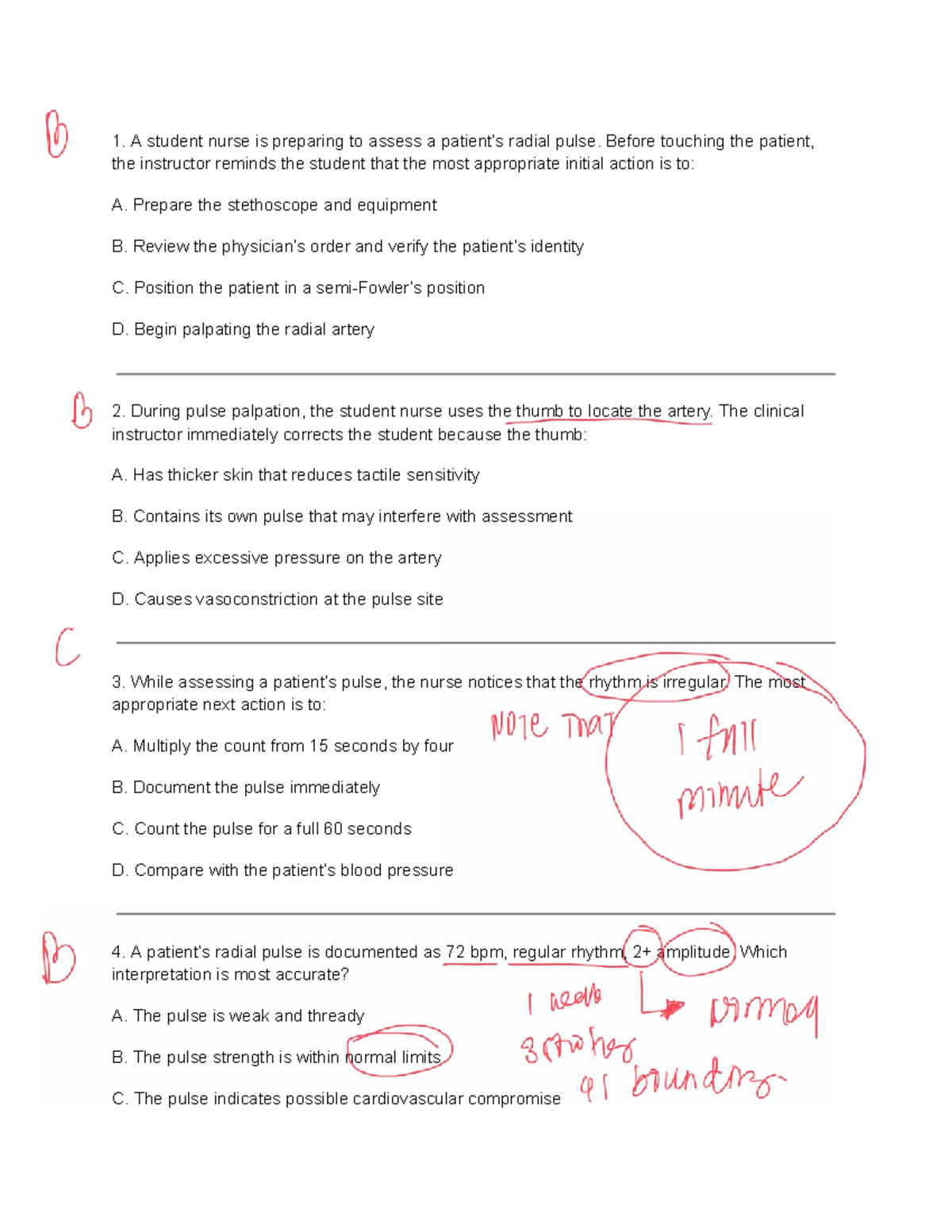 Health Assessment (NUR 101) - Vital Signs Midterm Exam Review - Studocu