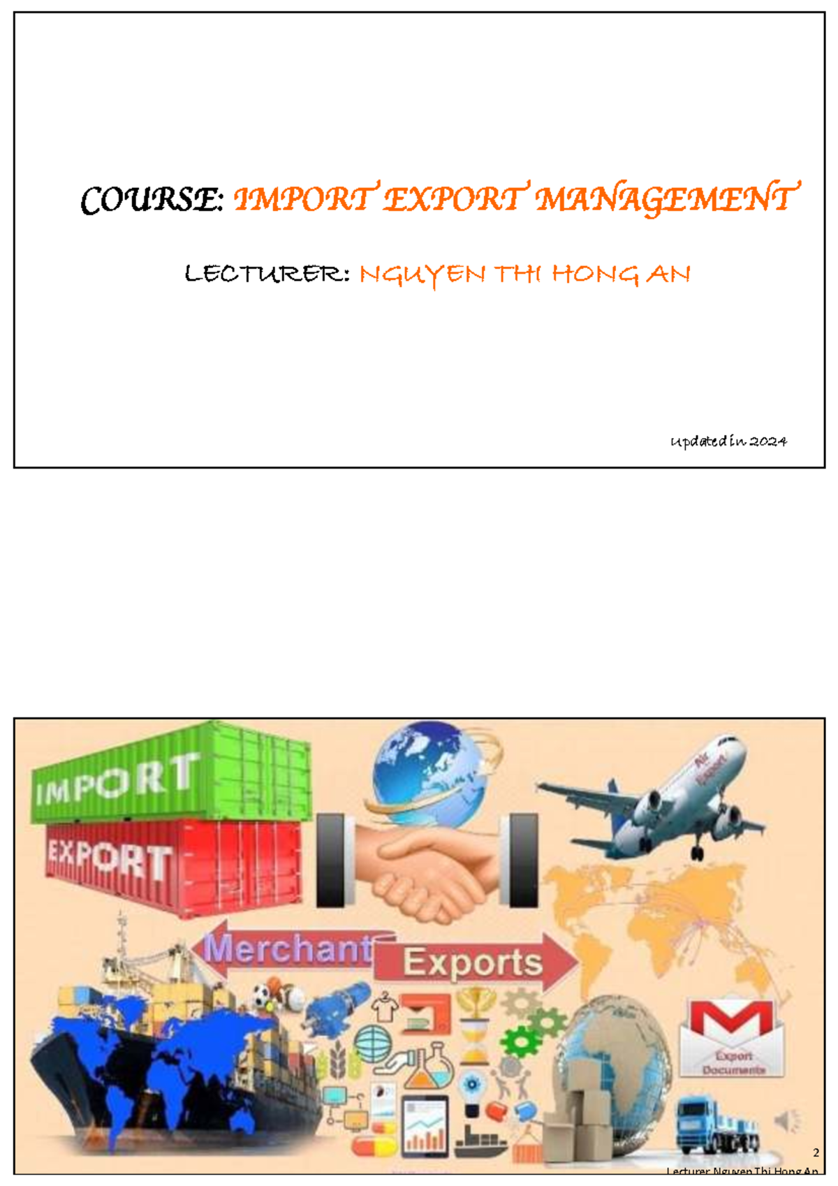 Import Export Management (EN M I EC): Essential Documentation Guide ...