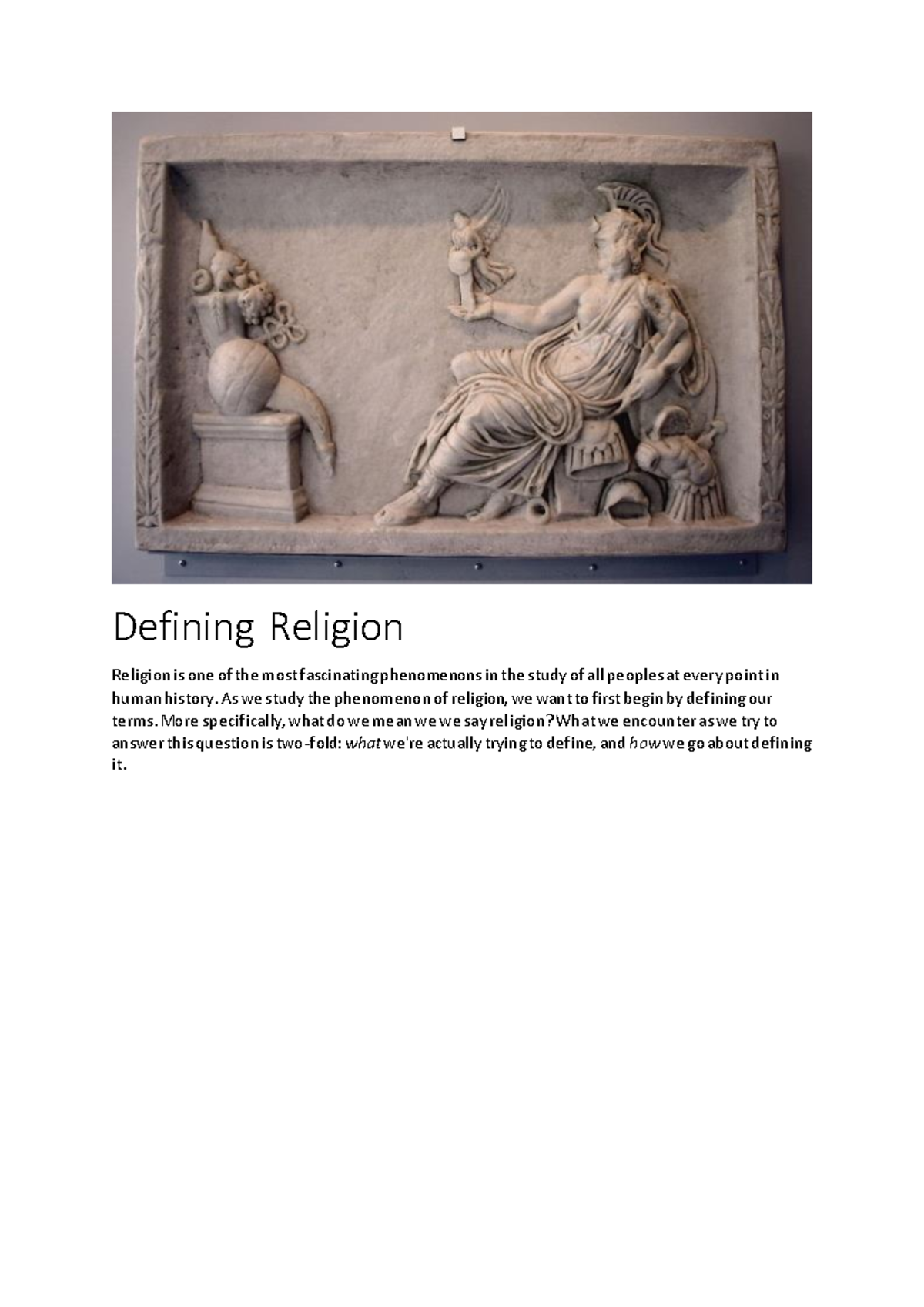 Different Approaches to Understanding Religion: Etymology & Definitions ...