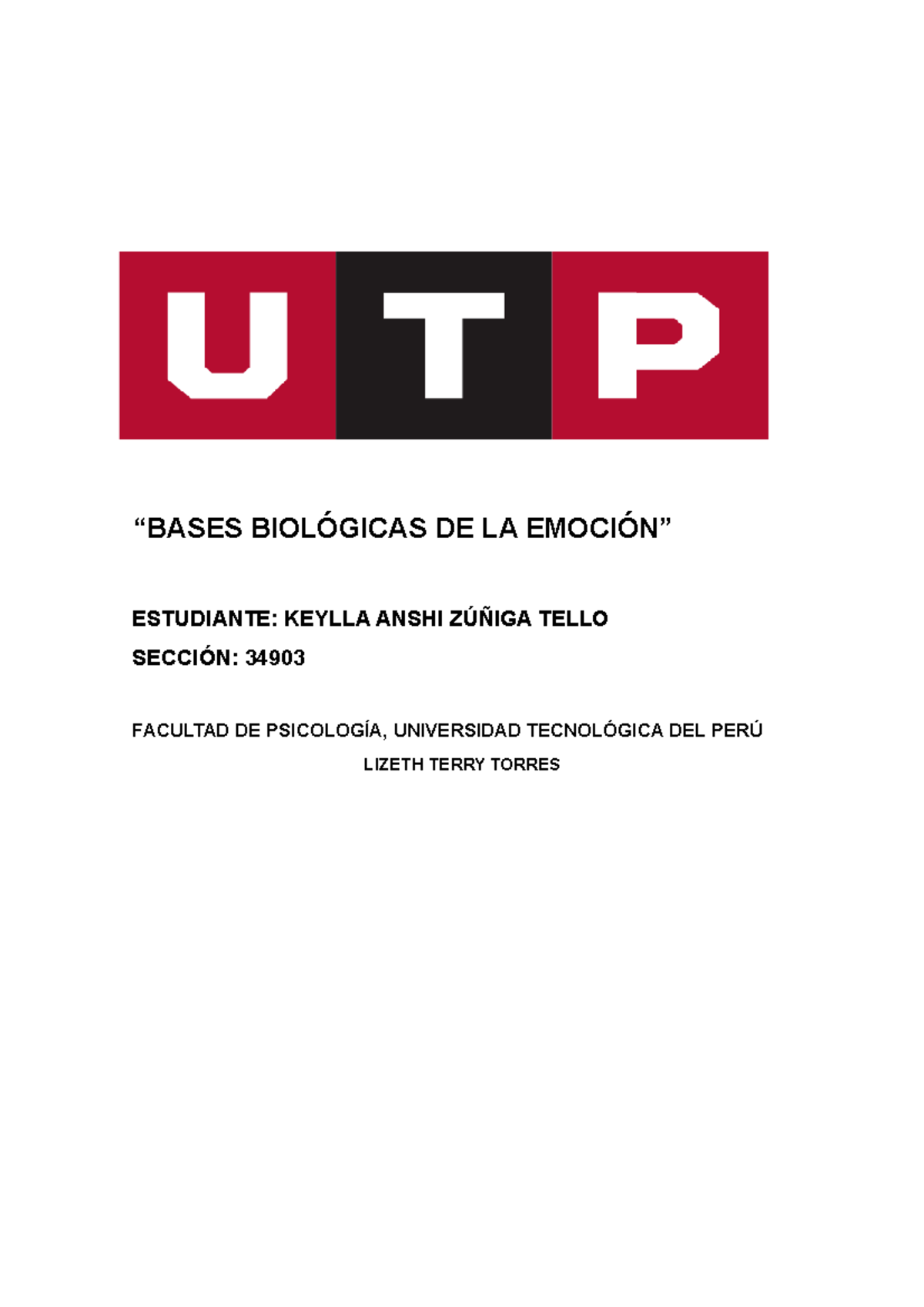 Bases Biologicas DE LAS Emociones - “BASES BIOLÓGICAS DE LA EMOCIÓN ...