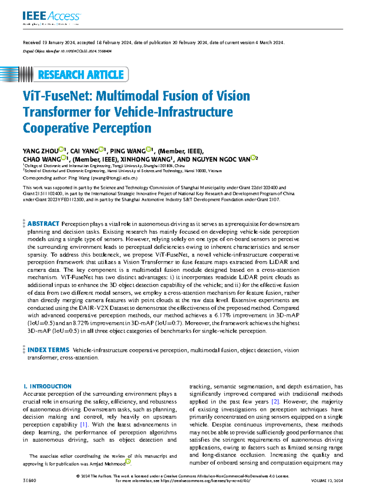 Vi T-Fuse Net Multimodal Fusion of Vision Transformer for Vehicle ...