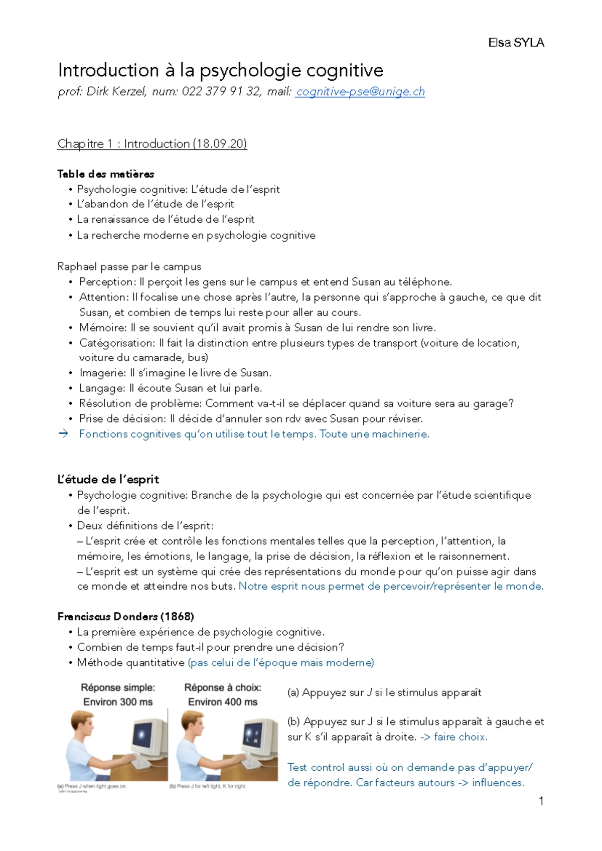 Cognition 01 : Introduction à la Psychologie Cognitive et ses Concepts ...
