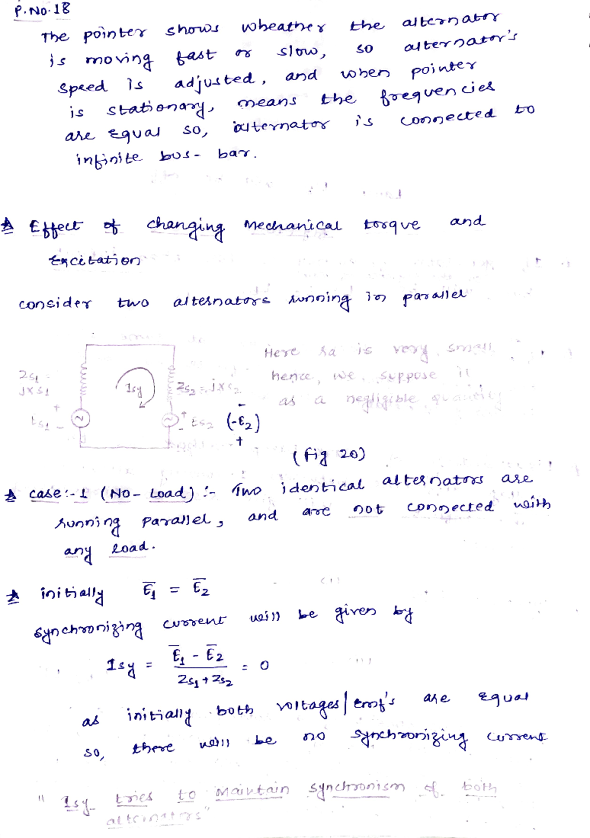 Alternators in parallel - P 1B The pointer shows beathe y the altenabr ...