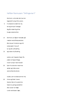 Analyse og fortolkning af det røde gardin - Frederikke K. Madsen 2 ...