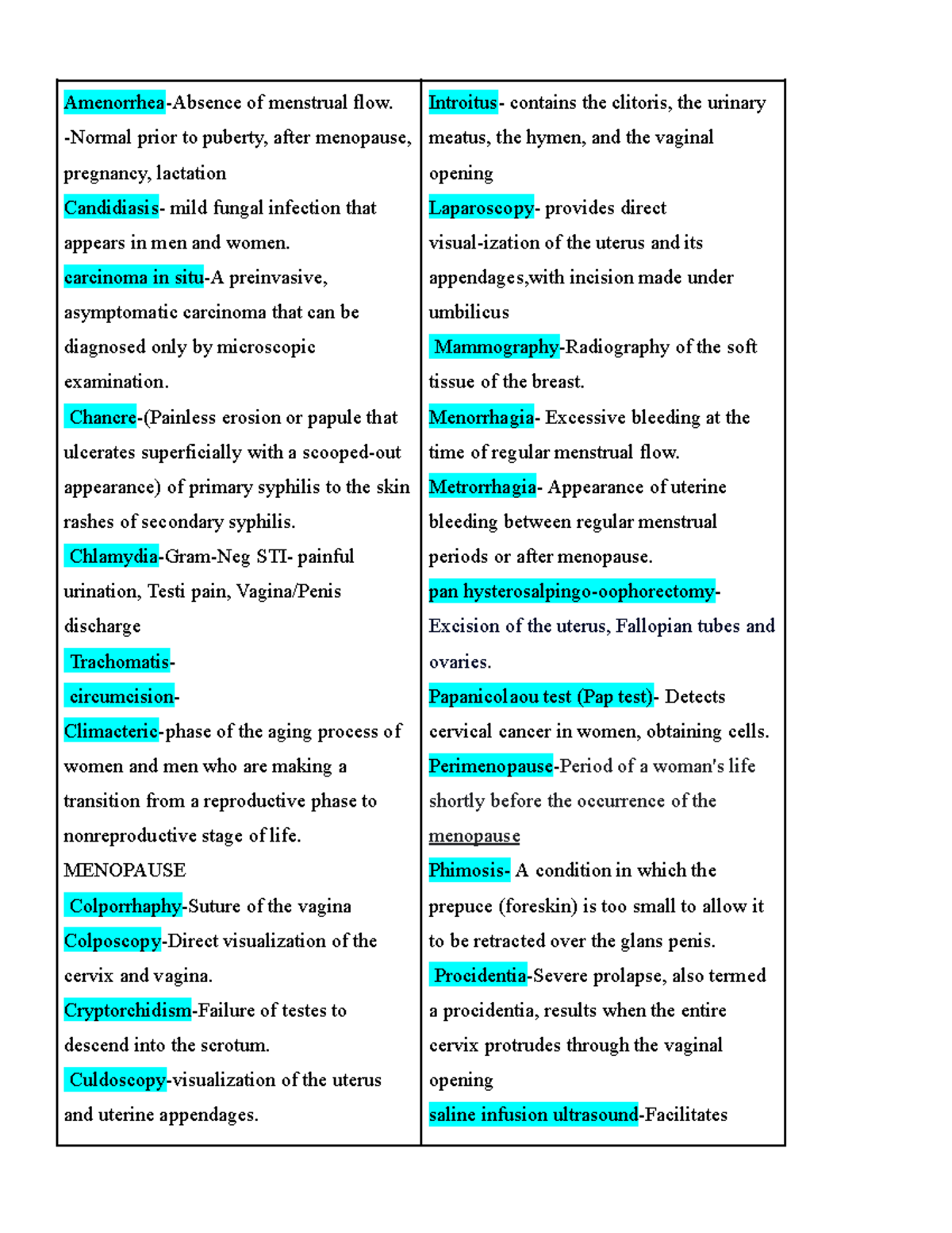 HLTH 101 Week 1 Vocabulary Homework: Key Terms and Definitions - Studocu