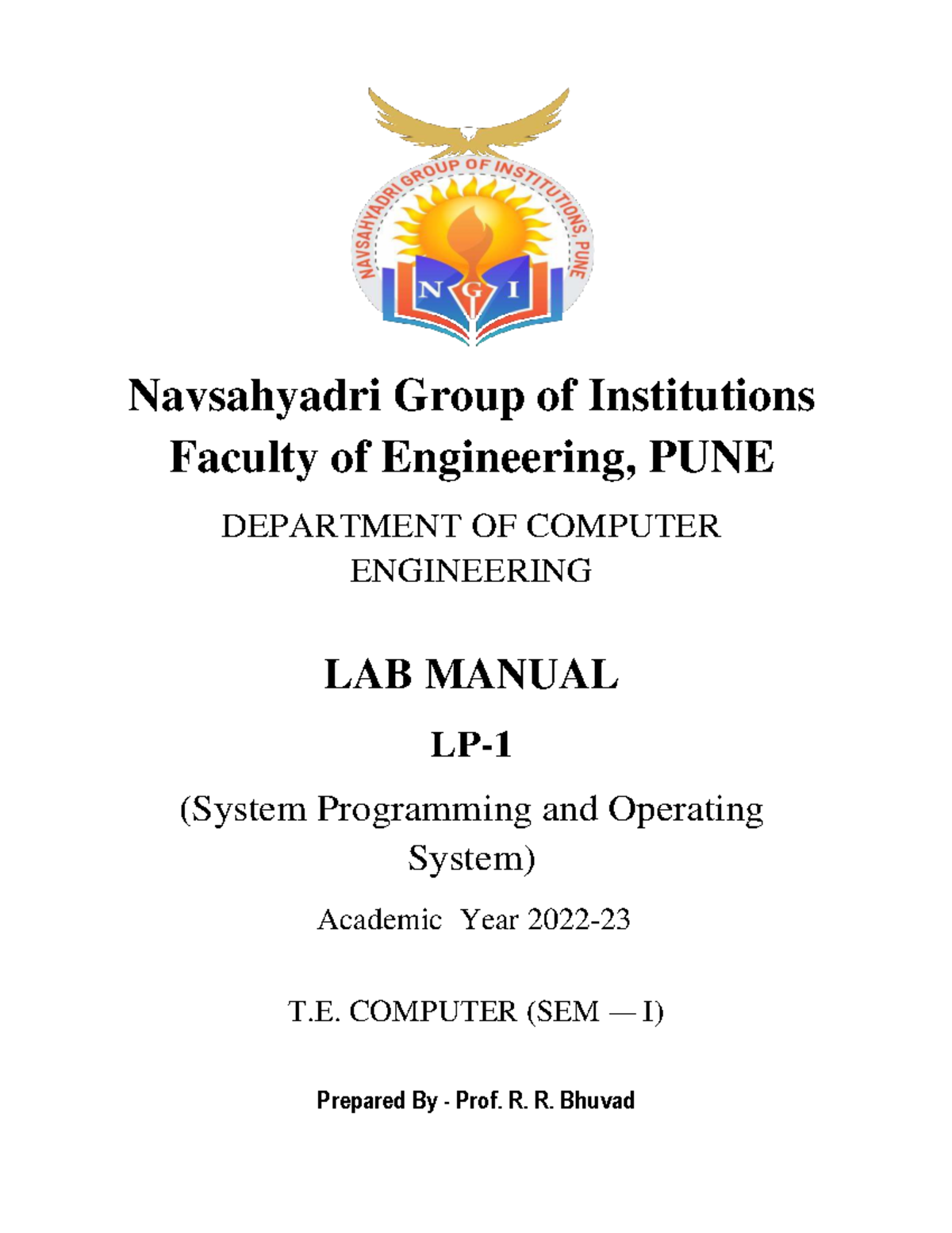 SPOS T.E. Computer Engineering Lab Manual: System Programming & OS ...