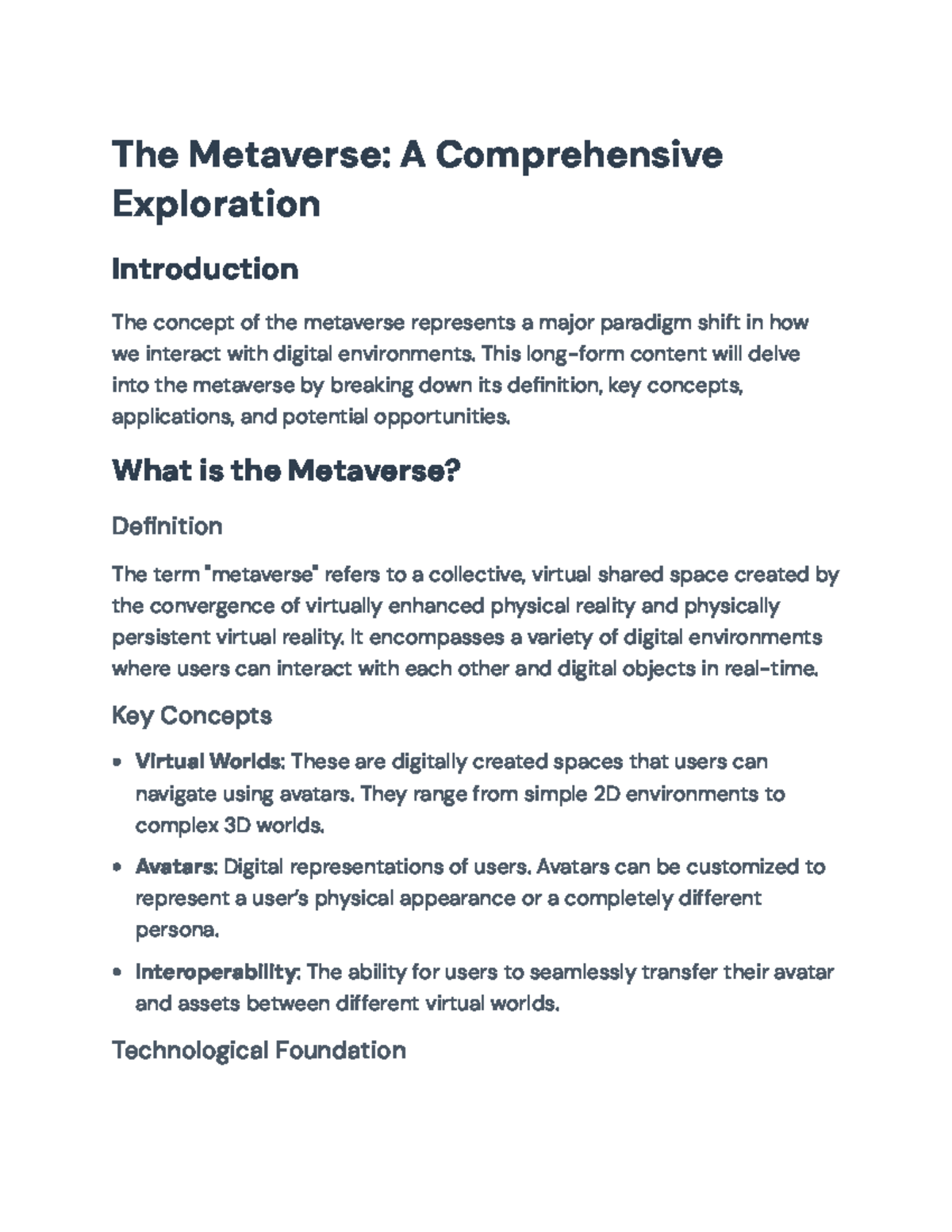 Exploring the Metaverse: Definitions, Applications & Future Prospects ...