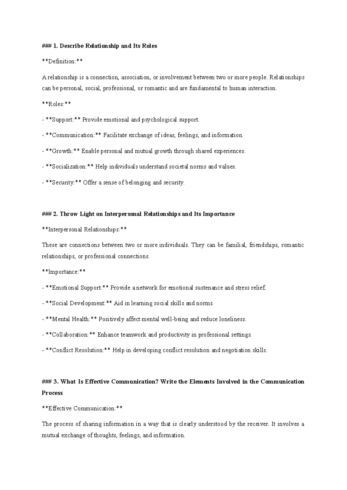 Interpersonal Relationship Management: Key Concepts and Techniques ...