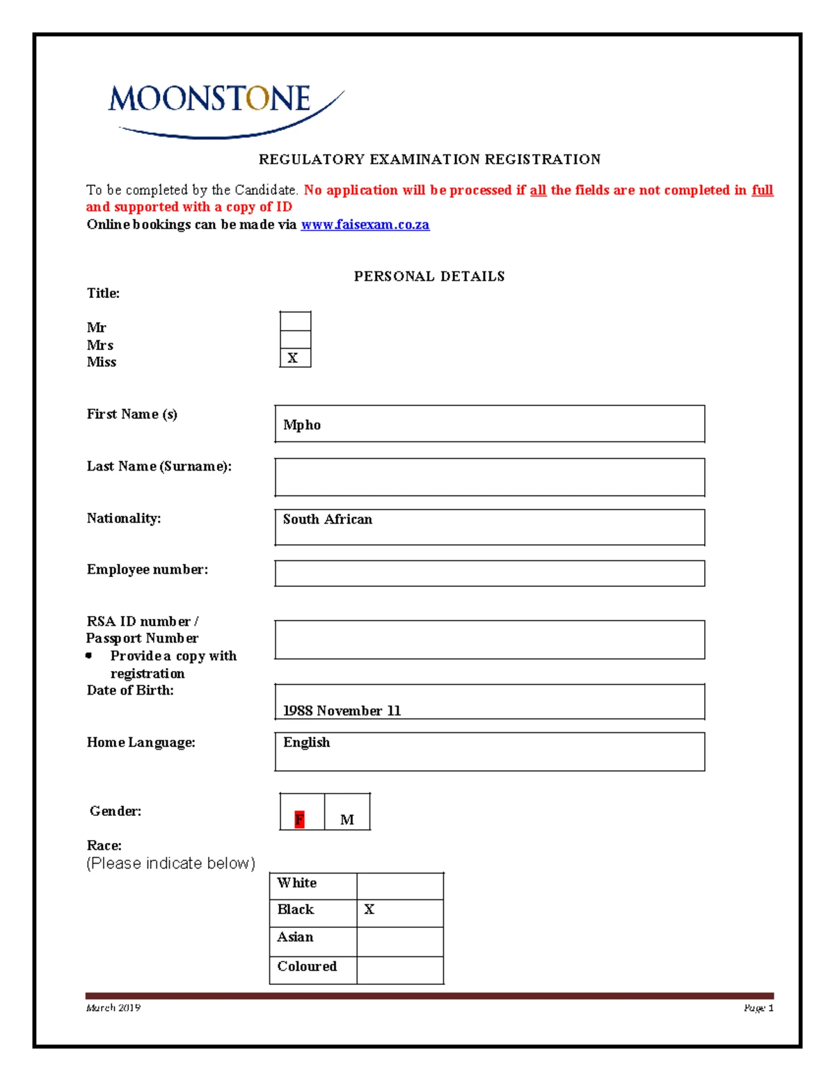 Mock - Regulatory Examinations Representatives (RE5) Mock Exam - Studocu