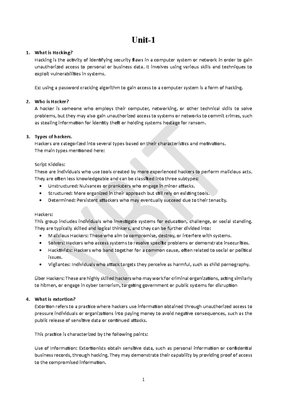 Unit 4 - Ethical hacking lecture notes - Uni- Enumeration Collecting ...