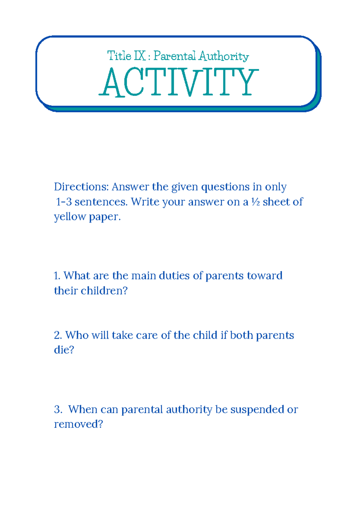 Get to know you bingo activity sheet - Ethics - ACTIVITY Title IX ...