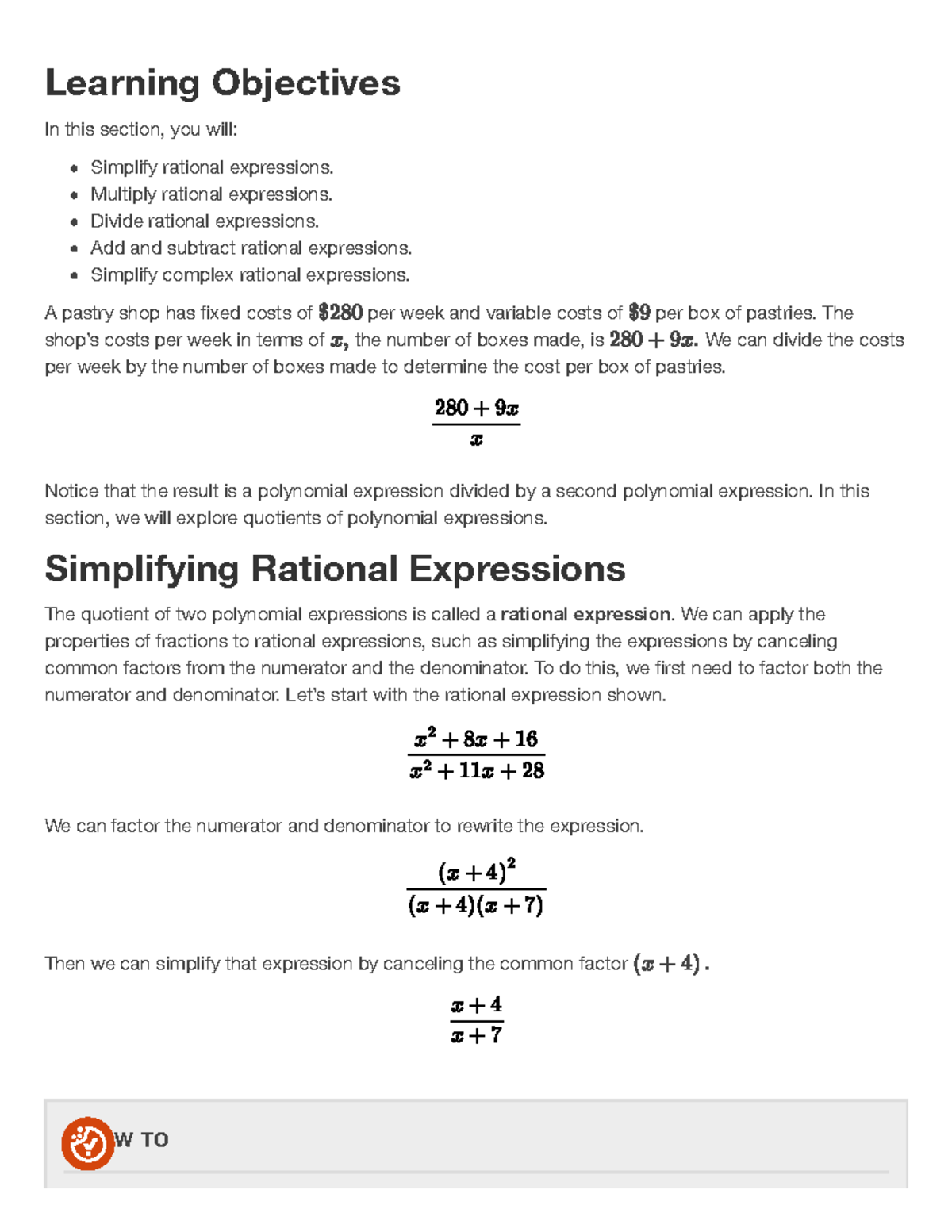 1.6 Rational Expressions - Algebra and Trigonometry 2 - Learning ...