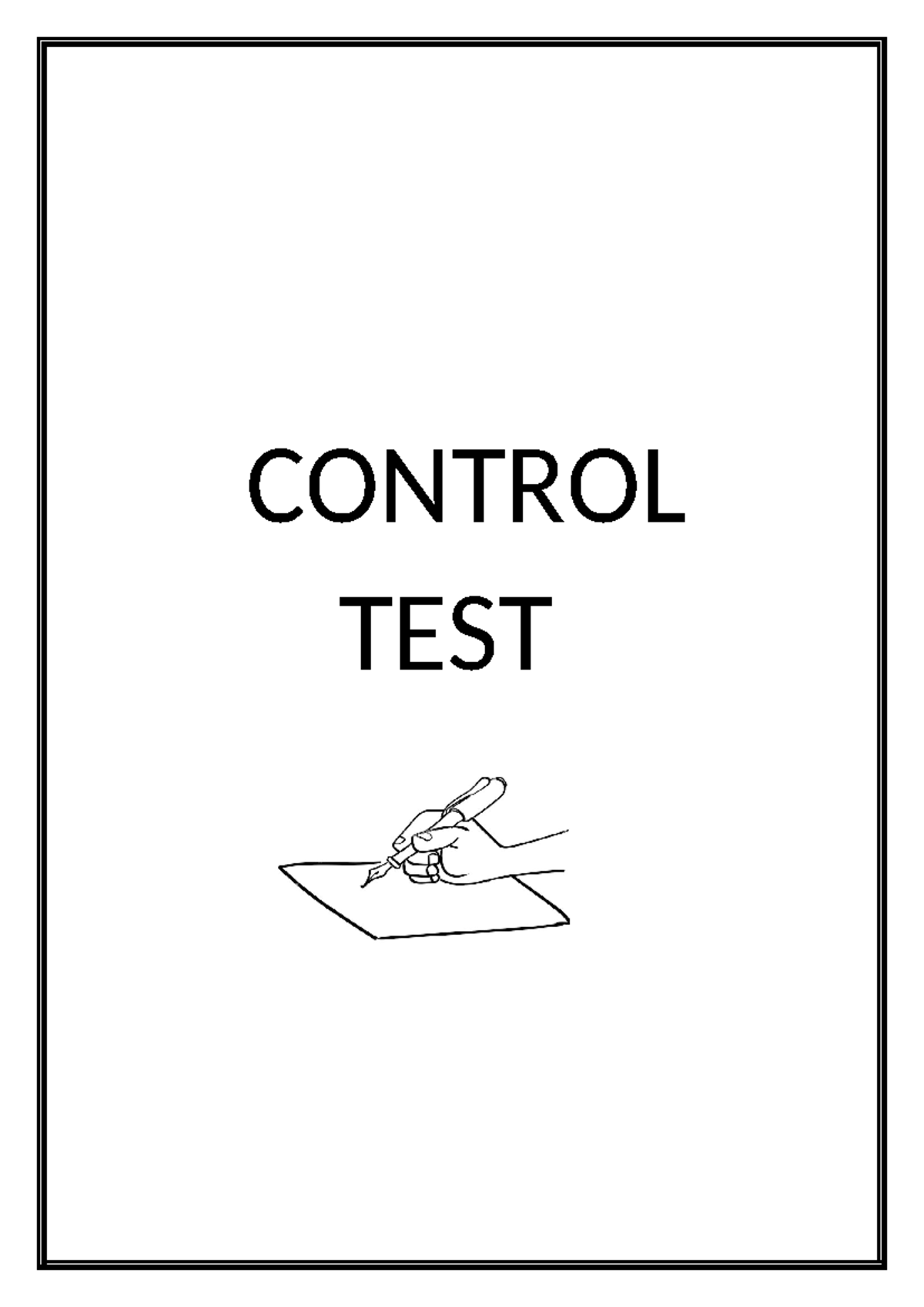 Control TEST Divider - Tests - CONTROL TEST - Studocu