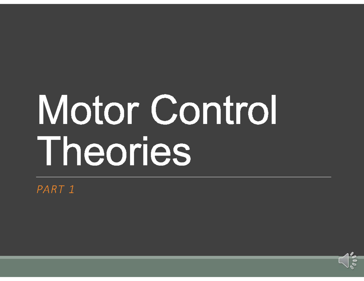 Motor Control Theory - Chapter 5: Degrees of Freedom & Control Systems ...