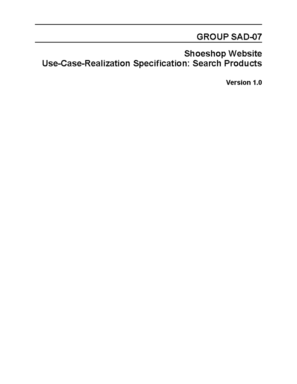 SAD-08 Use Case Realization: Search Products Specification Document ...