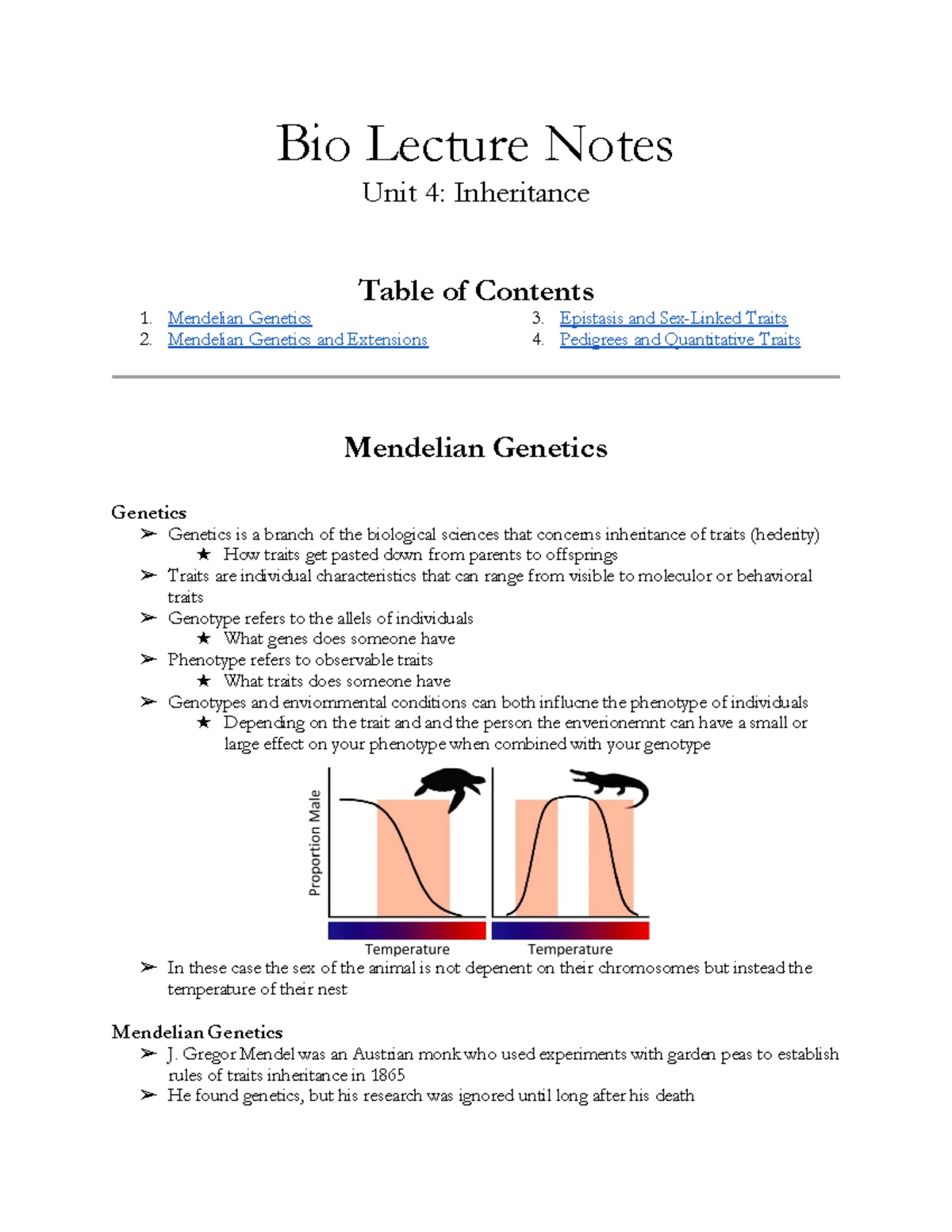 Bio Notes - Unit 3 - Bio Notes Unit 3: Cell Division Table of Contents ...