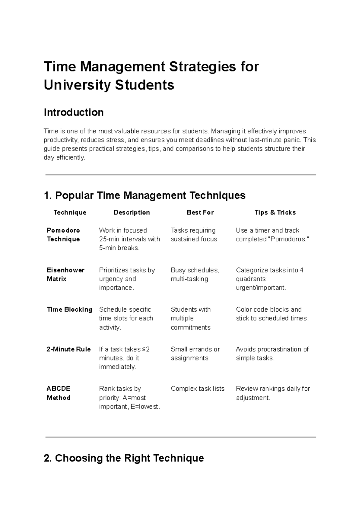 Time Management Strategies for University Students: A Practical Guide ...