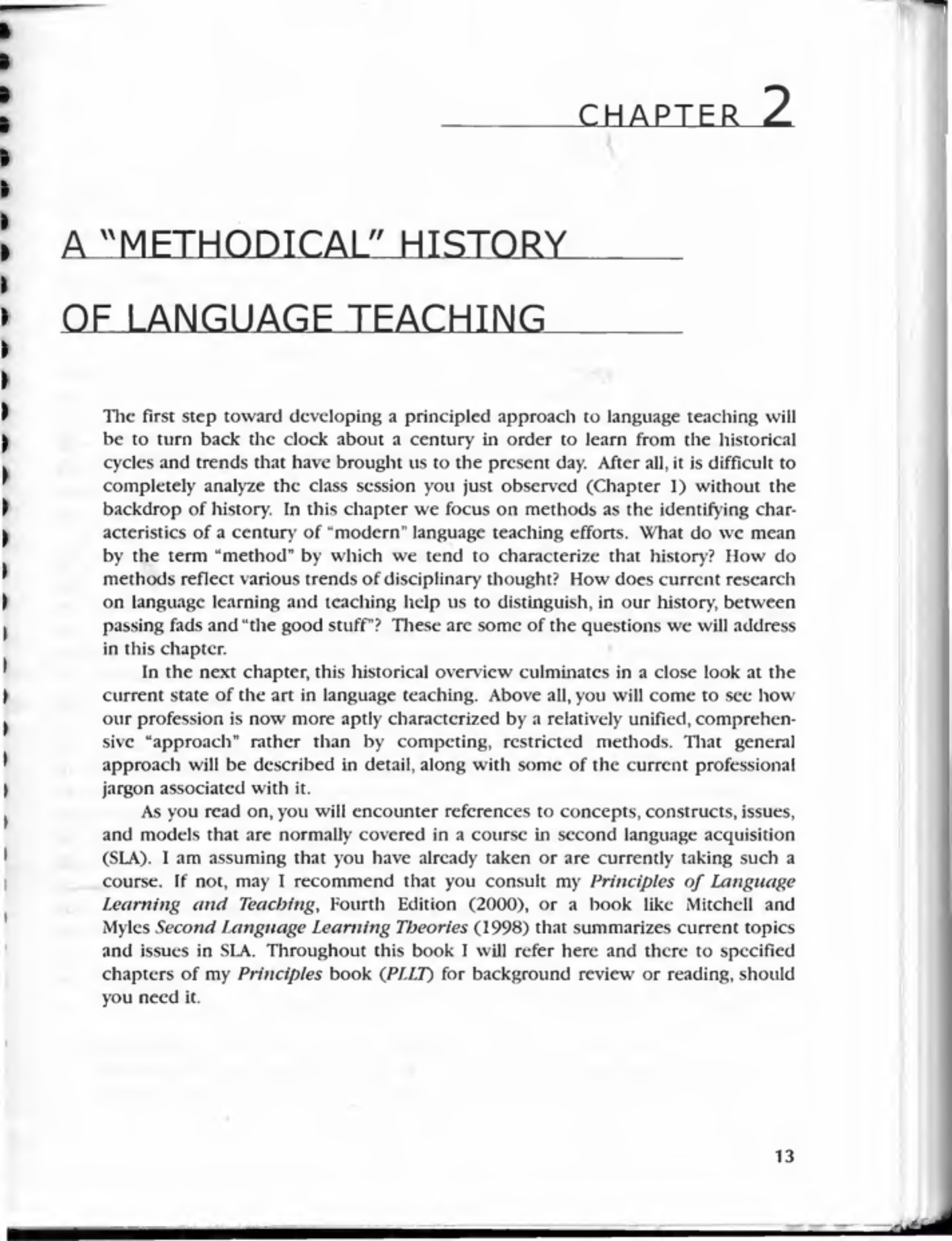 Chapter 2: Overview of Language Teaching Methods in History - Studocu