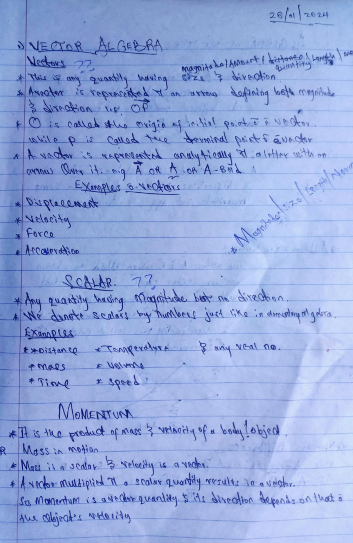 MMA 202 (Final Exam Notes on Vector Analysis) - Studocu