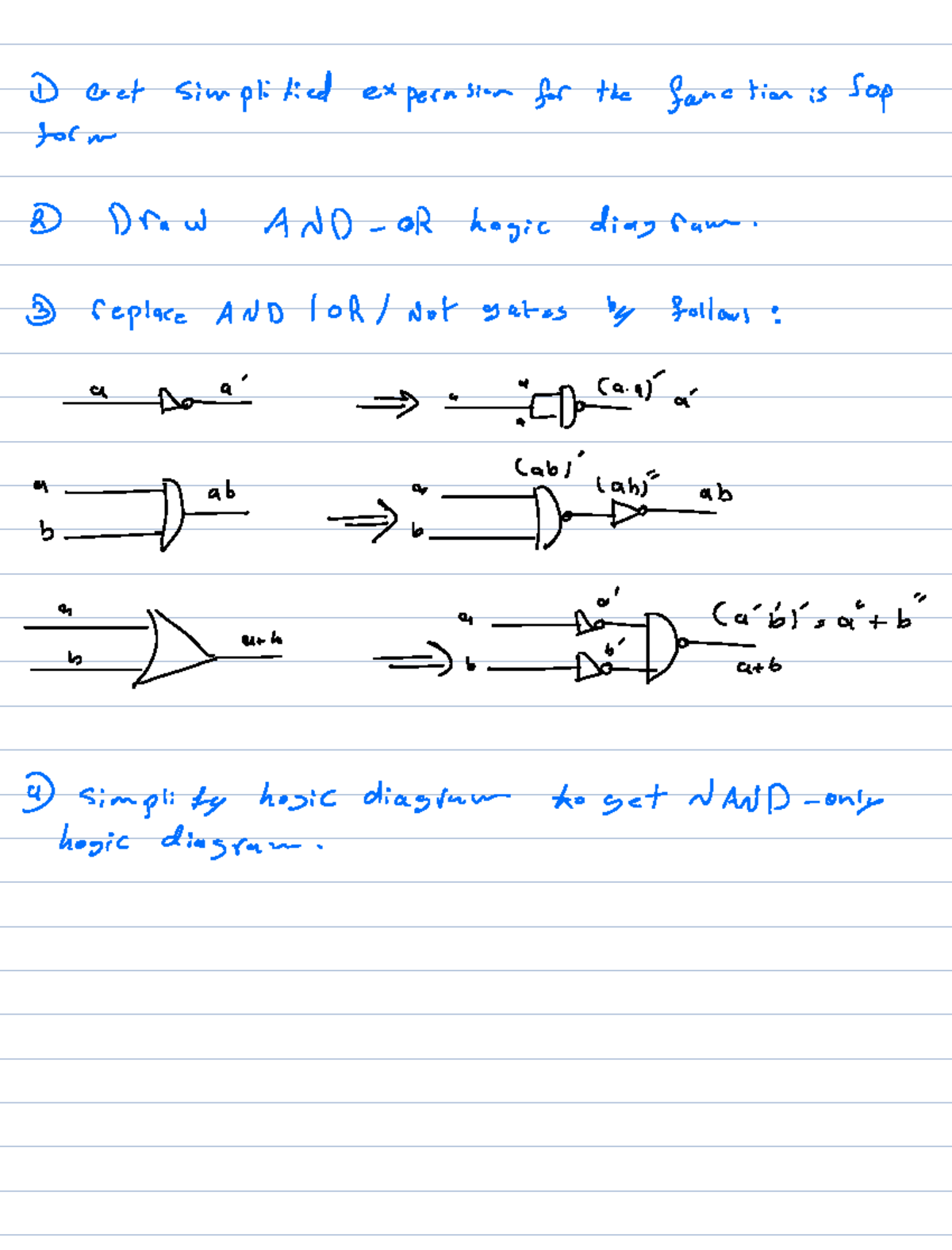 EE 101: NAND and NOR Implementation Notes for Logic Circuits - Studocu