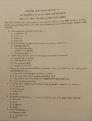 Microeconomics questions - Microeconomics questions Demand, supply and ...