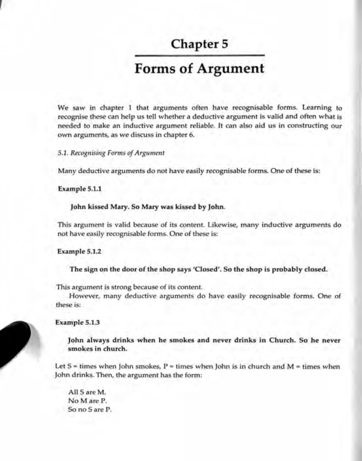 CTR 5: Understanding Forms of Argument in Critical Thinking - Studocu