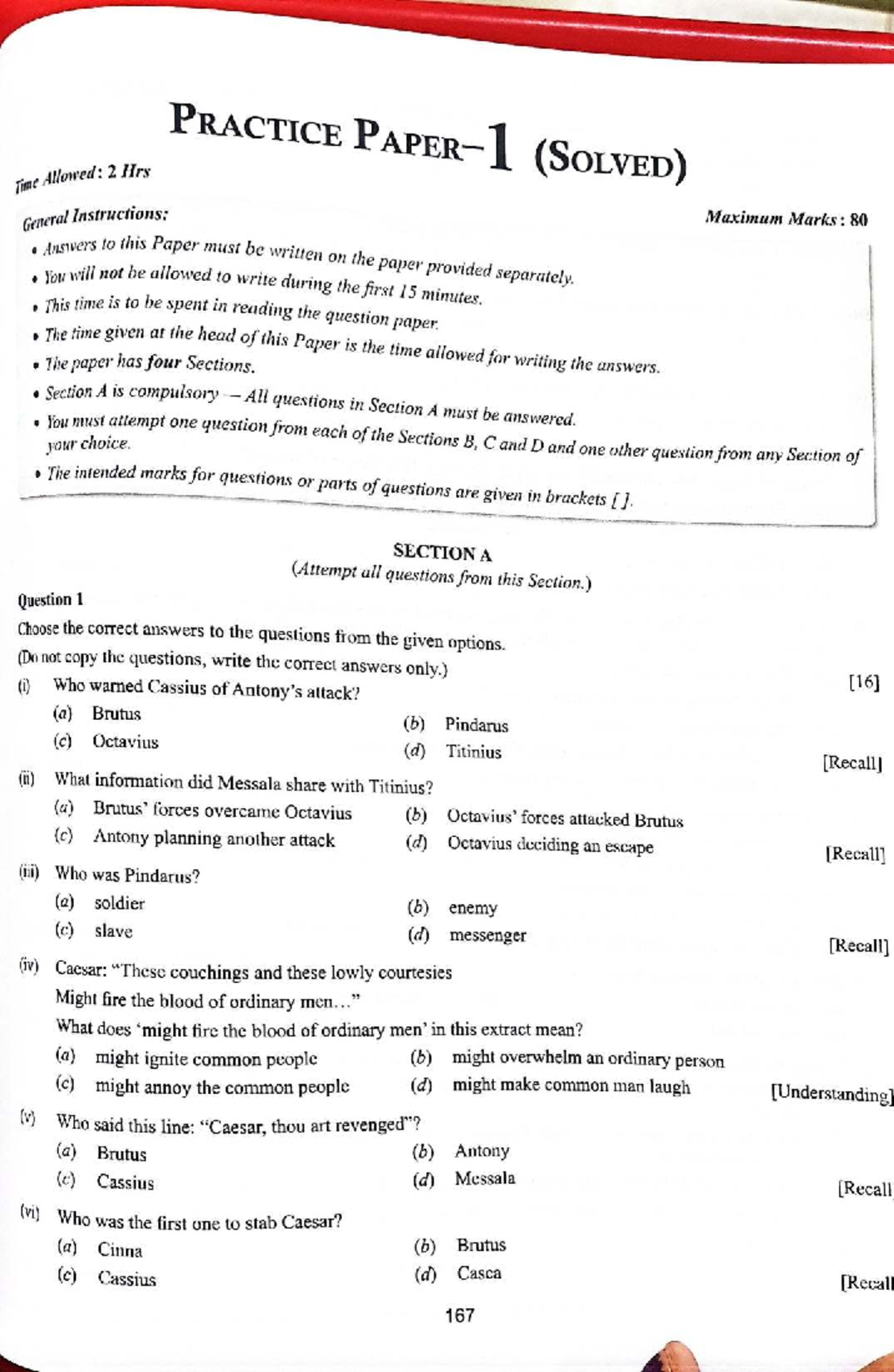 PRACTICE (SOLVED) English Language Exam Questions and Answers - Studocu