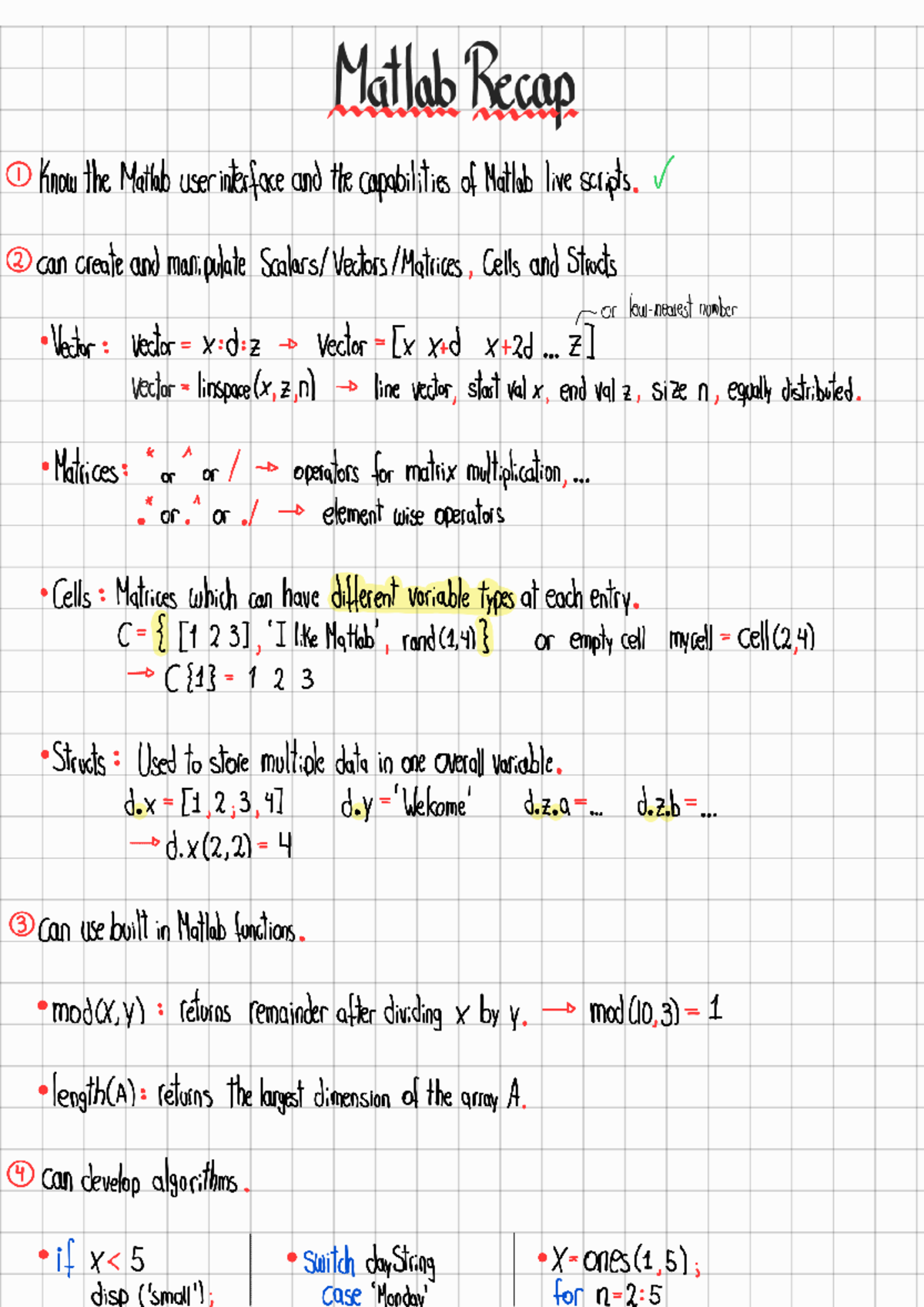 Matlab Programming & Software Development Concepts (Course Code ...