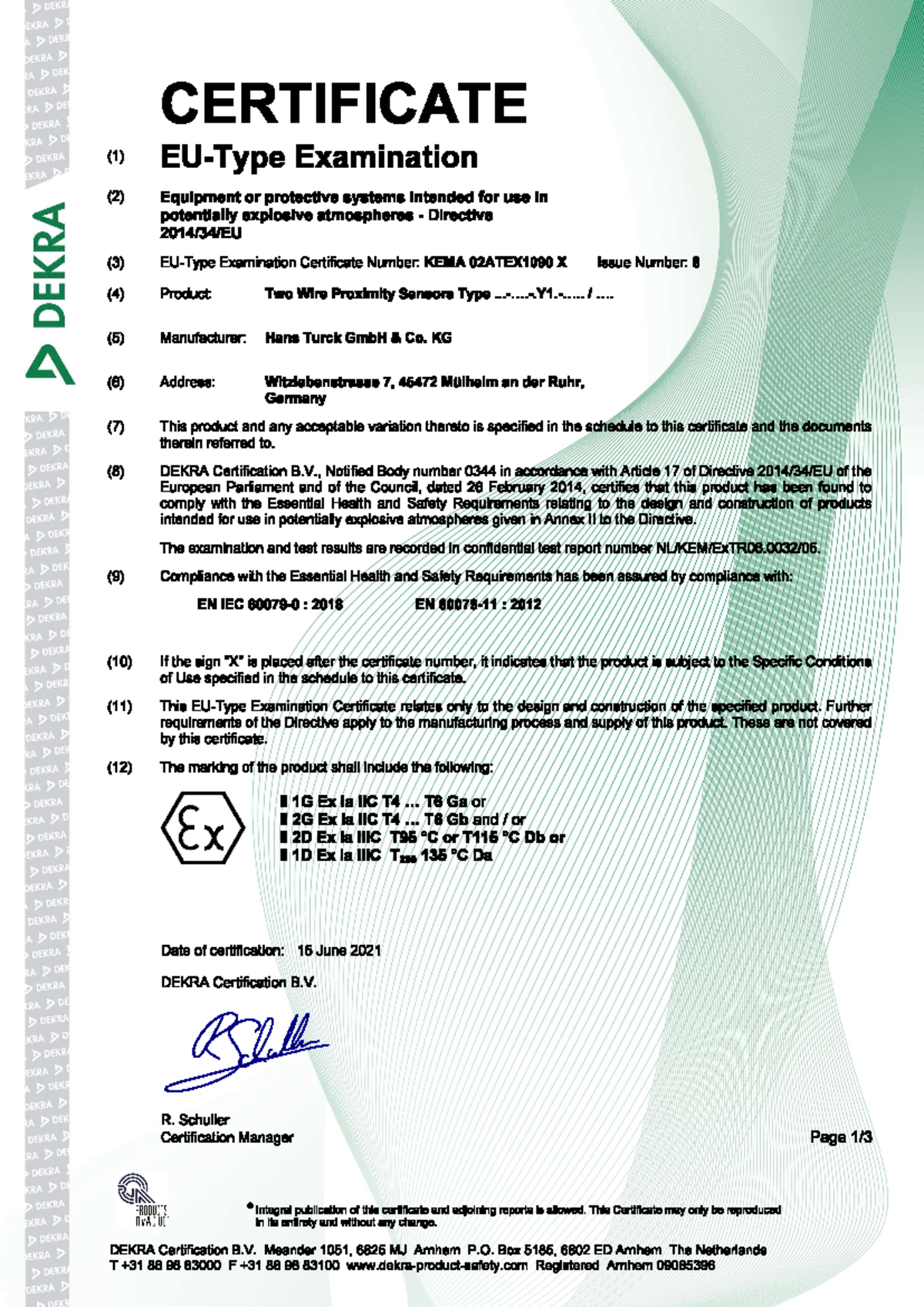 Z5790 - Annex 1 to IECEx & ATEX Test Report Summary - Studocu