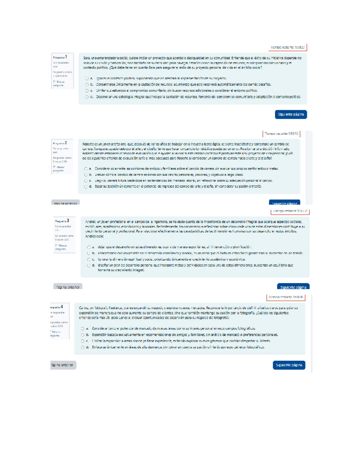 Examen Final 2 - Estrategias para el Desarrollo Personal y Profesional ...