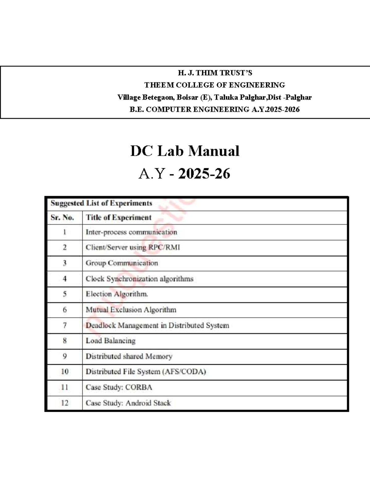 DC Lab Manual: Client-Server Communication via Python Sockets - Studocu