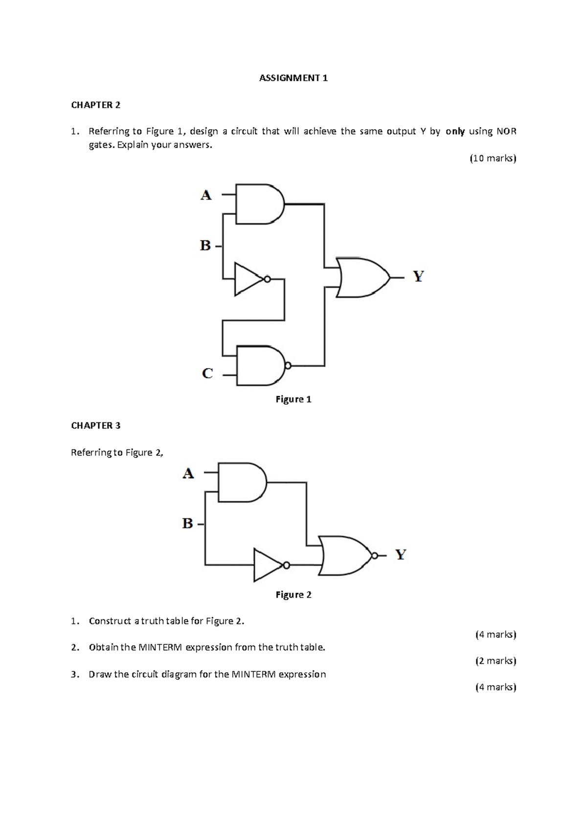 Assignment 1 phy340 - ASSIGNMENT 1 CHAPTER 2 Referring to Figure 1 ...