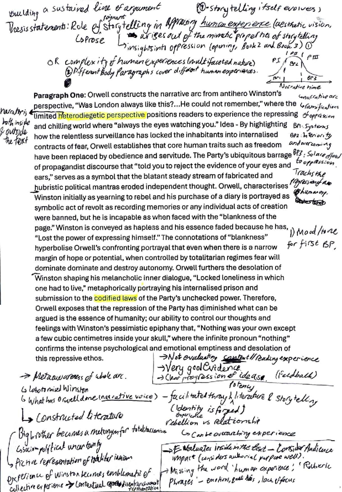 1984 Essay Notes: Analyzing Orwell's Antihero and Totalitarianism - Studocu
