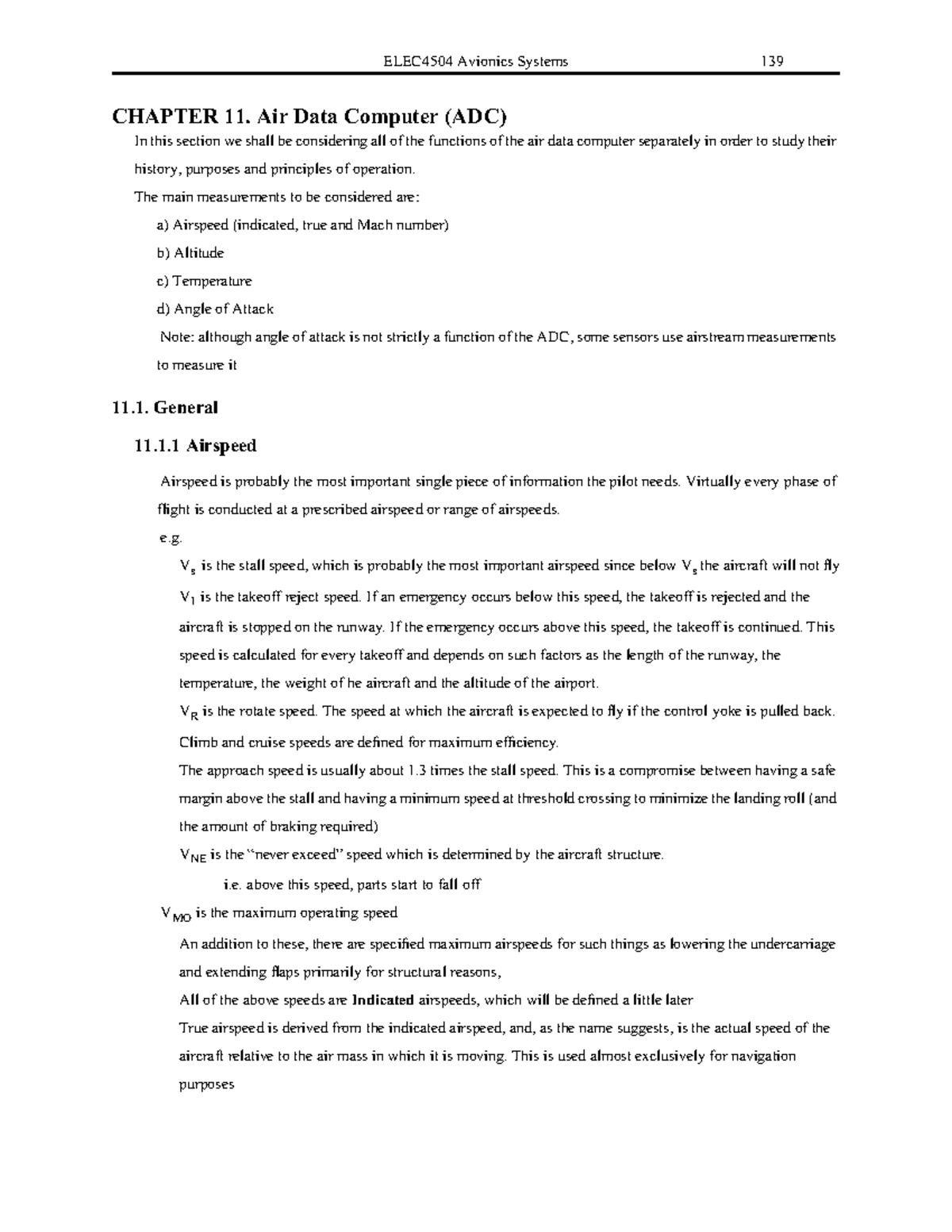 Airdata: Lecture Notes on Air Data Computer (ADC) Functions - Studocu