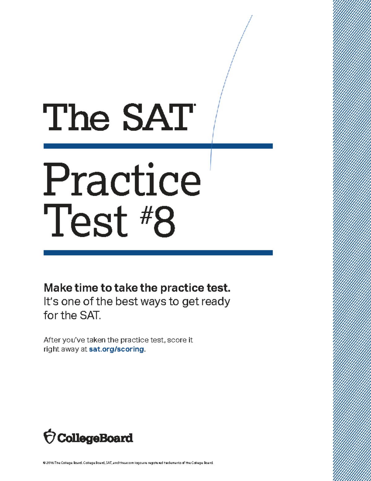 SAT Practice Test 8: Comprehensive Review and Scoring Guide - Studocu