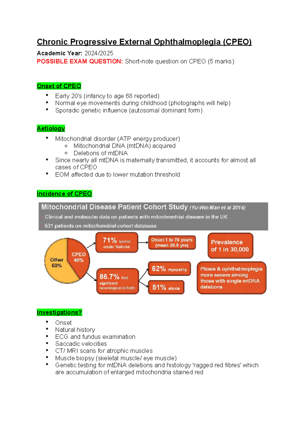 CPEO Overview: Key Concepts and Possible Exam Questions - Studocu