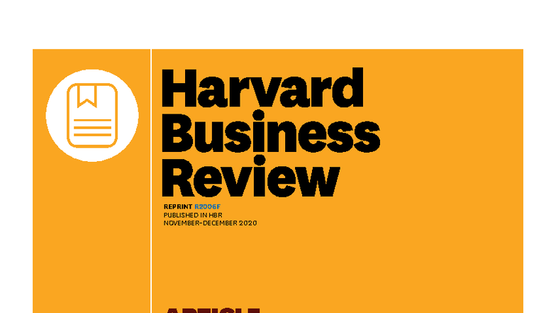 P2: How Apple Is Organized for Innovation - HBR 2020 Article - Studocu