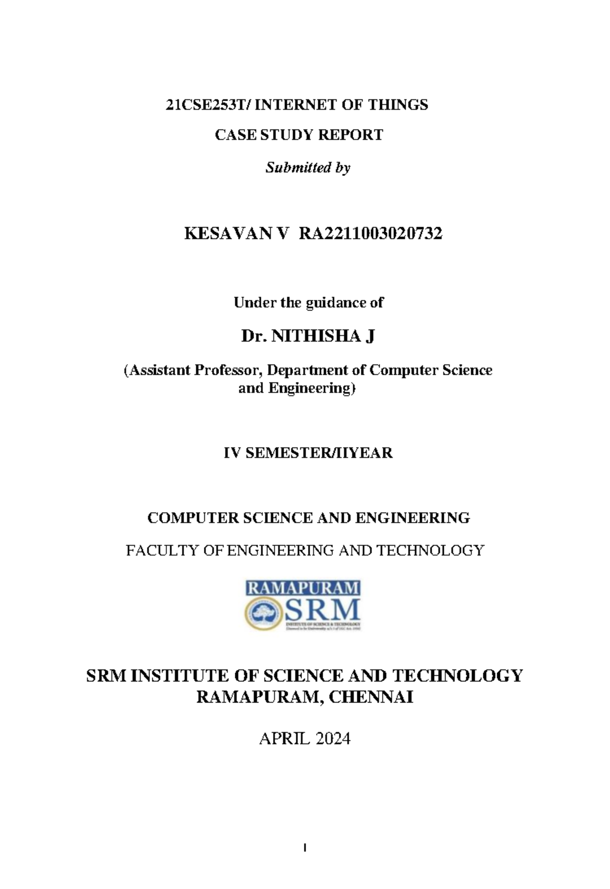 Exploring IoT Device Success Stories: Case Study Report 21CSE253T - Studocu