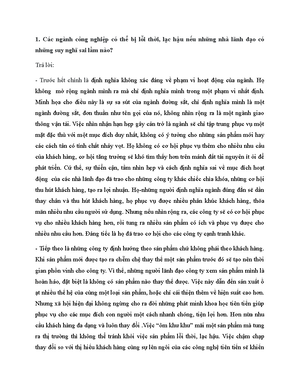 [Solved] Hy phn tch cc c im ca th trng v ch r nhng xu hng no nh hng n s ...