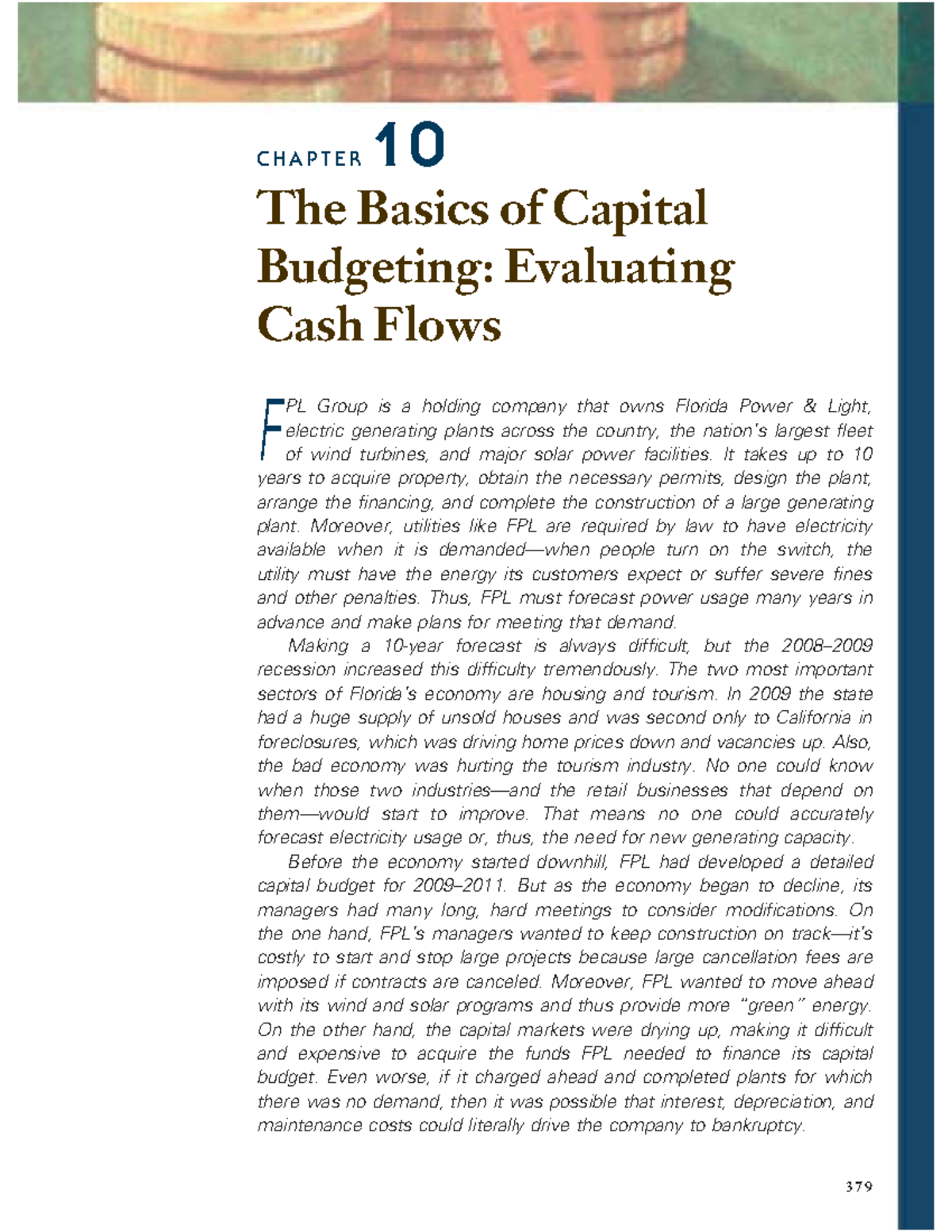Chapter 10: The Basics of Capital Budgeting - Evaluating Cash Flows in ...