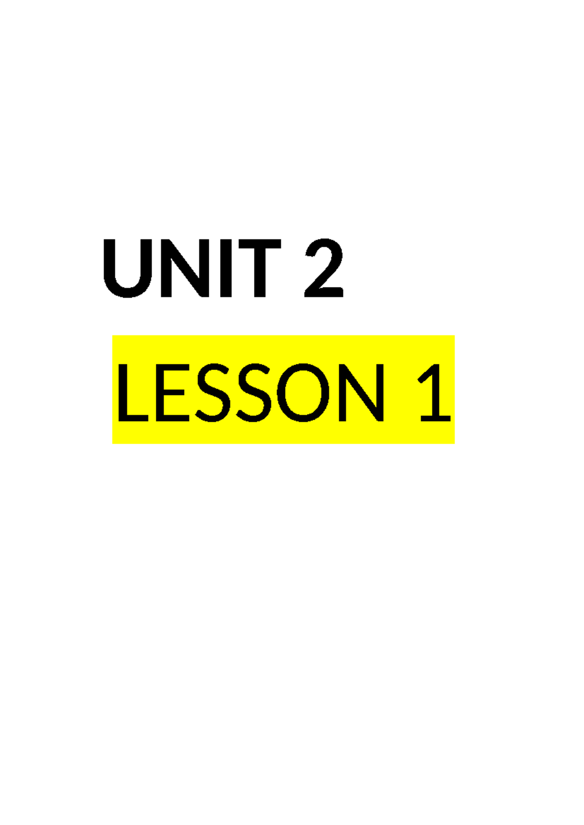 UNIT 2- TODO - Curso de ingles - Marketing - UNIT LESSON - Studocu